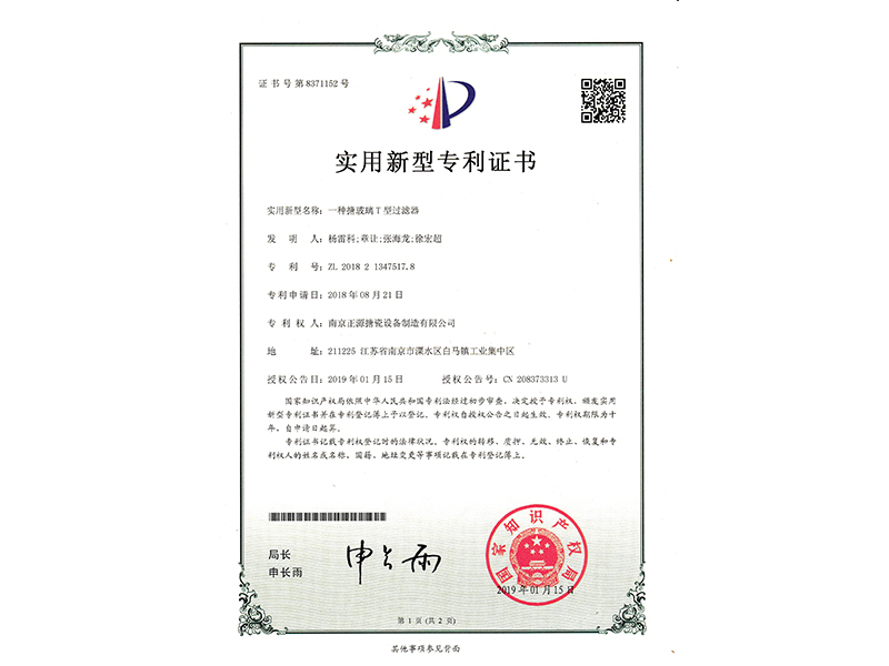 一種搪玻璃T型過(guò)濾器